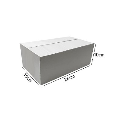 Caixa de Papelão Branca n74 26x15x10
