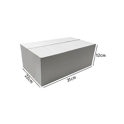 Caixa de Papelão Branca n87 31x22x12