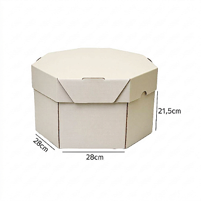 Caixa para Bolo Redonda N18 28x28x21,5