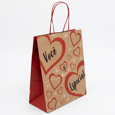 Sacola de Papel Você é Especial 23,5x10x31,5cm