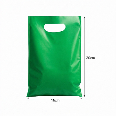 Sacola Boca de Palhaço Verde 16x20cm com 25 Unidades