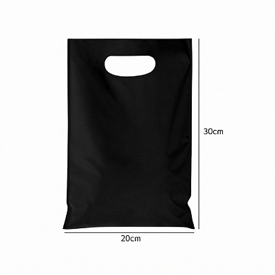 Sacola Boca de Palhaço Preta 20x30cm com 25 Unidades