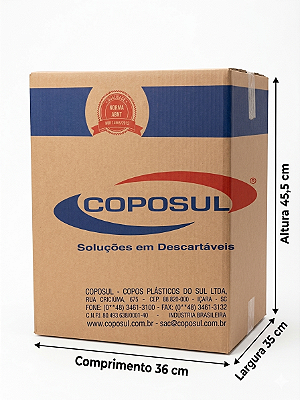 Caixa de Papelão para Mudança COPOSUL 36x35x45,5cm