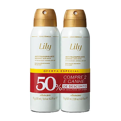 Kit Desodorante Antitranspirante Lily (2 unidades)