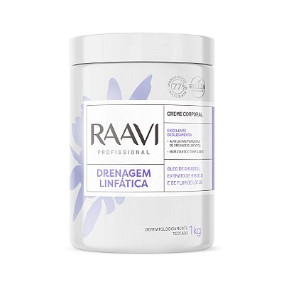 Creme Massagem Corporal Drenagem Linfática - Raavi