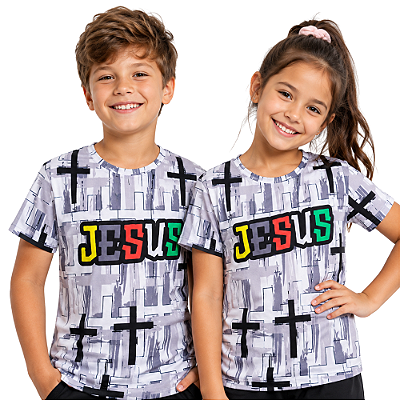 Camisa infantil Cruz - JESUS