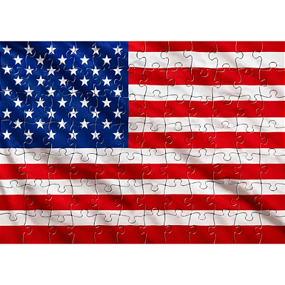 Quebra-cabeça - Estados Unidos - Nações - 60 Pç