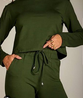 Conjunto Calça e Blusinha Moletinho