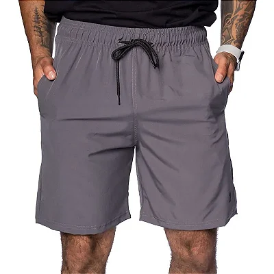 Bermuda Tactel Cinza Masculina