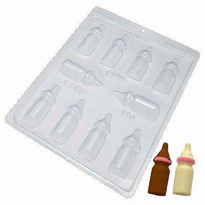 Forma Chocolate Simples Mamadeira Ref. 1356 - Pct 5 formas
