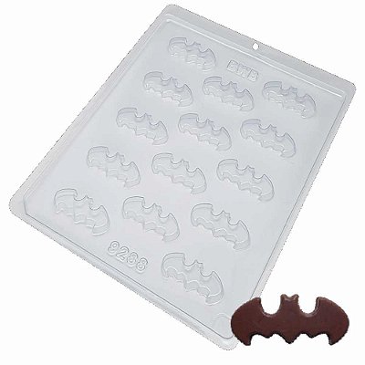 Forma Chocolate Simples Morcego Ref. 9288 - Pacote 5 formas