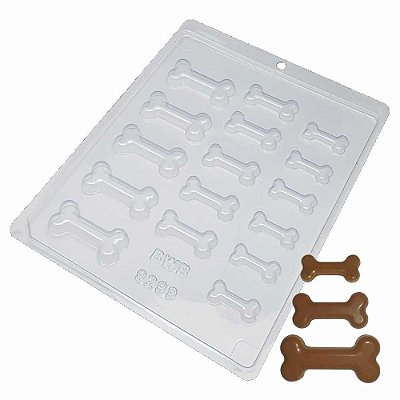 Forma Chocolate Simples Osso Dog Ref. 9299 - Pacote 5 formas