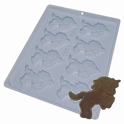 Forma Chocolate Simples Unicórnio Ref. 9386 - Pct 5 formas