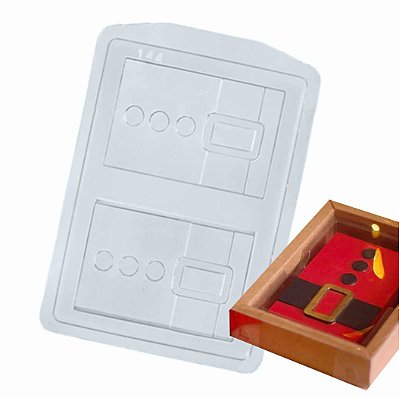 Forma Chocolate Tablete Papai Noel FP144 Silicone - 2 unid
