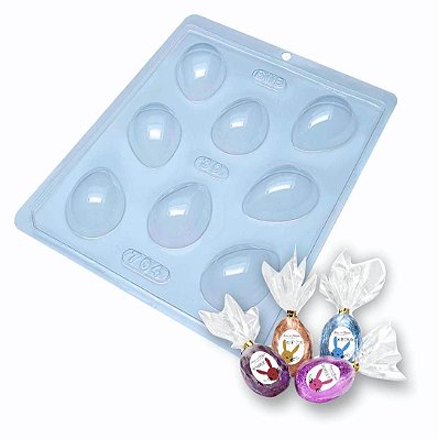 Forma Ovo de Páscoa 30g Acetato Simples Ref 704 - 5 formas