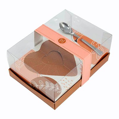 Caixa p/ Coração de Chocolate Recheado 250g Classic - 5 cxs