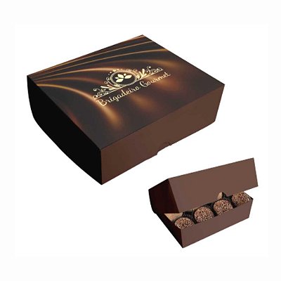 Caixa p/ 6 Doces Brigadeiro Gourmet - Pct 6 cxs