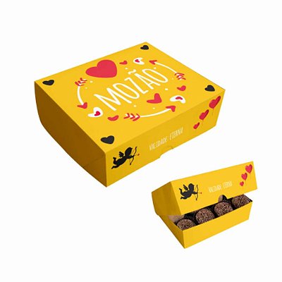 Caixa para 6 Doces e Brigadeiros Mozão - Pct 6 cxs