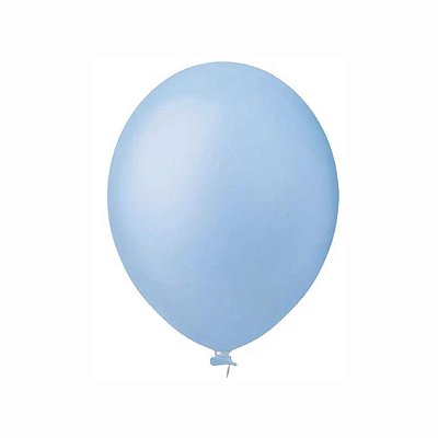 Balão Perolizado 9" Candy Azul Claro Happy Day - Pct 25 unid