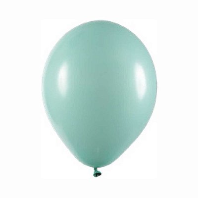 Balão Perolizado 9" Candy Verde Água Happy Day - Pct 25 unid