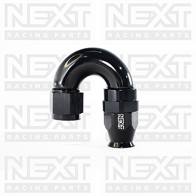 Conexão 180º Fêmea para Mangueira PTFE AN8