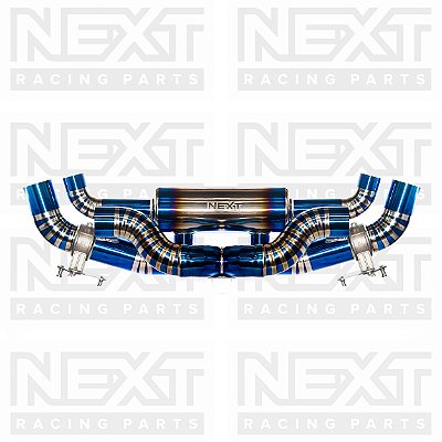 Catback Porsche 992 3.0 2019-20 Titânio Com Válvula Sem Atuador