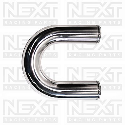 Tubo 180º em Alumínio Polido 3 1/2" - 88.9 mm
