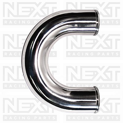 Tubo 180º em Alumínio Polido 4" - 101.6 mm