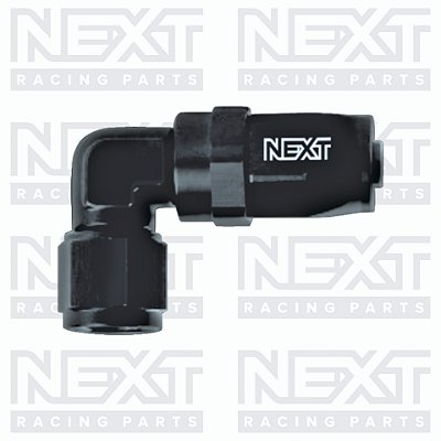 Conexão Curta Fêmea 90º para Mangueira de Borracha tipo Aeroquip AN10