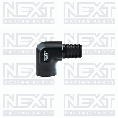 Adaptador 90º Fêmea para Macho NPT 1/8"