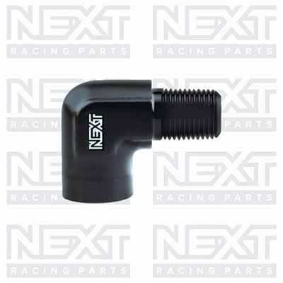 Adaptador 90º Fêmea para Macho NPT 3/8"