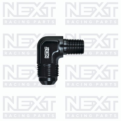 Adaptador 90º Macho 1/8" NPT para Macho Cônico AN3
