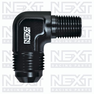 Adaptador 90º Macho 1/2" NPT para Macho Cônico AN10