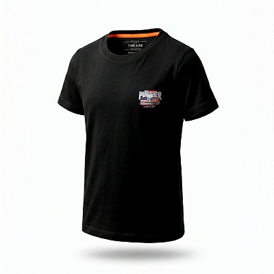 Camiseta Infantil JUSTICEIRO - Tam. 8 - Preta