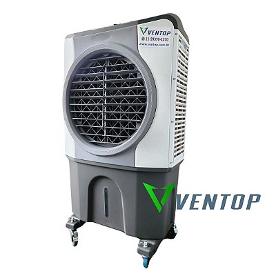 Climatizador Portátil 70L Frio 210W Branco/Cinza Alta Ventilação