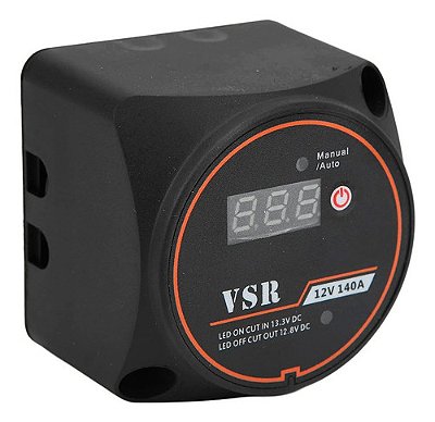 Isolador De Bateria Rele Com Voltímetro 12v 140a Motorhome