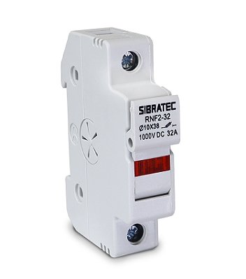 Porta Fusível Solar 1000V 32A 1P para Sistema Fotovoltaico DC