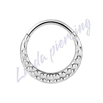 Argola Titânio Segmento Articulado Detalhado 1.2x8