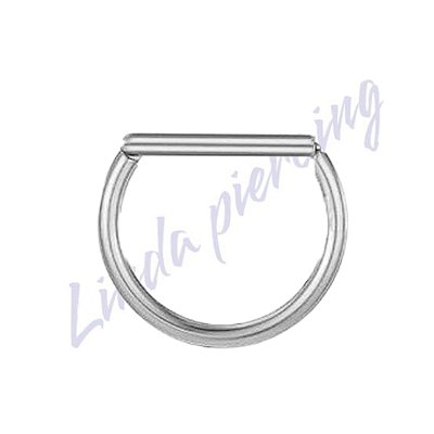 Meia Argola Titânio Segmento Articulado 1.2x10