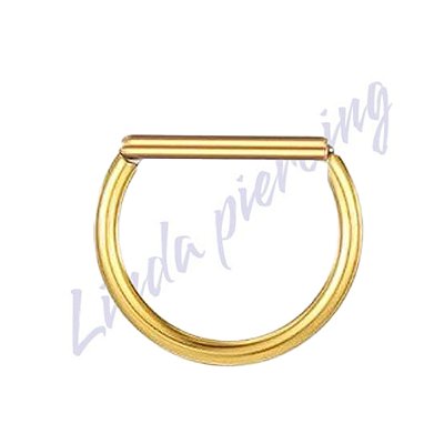 Meia Argola Titânio pvd Segmento 1.2x10