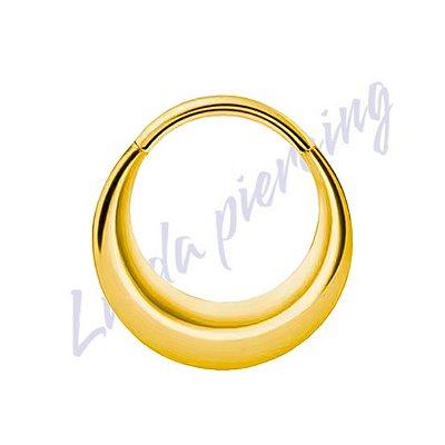 Argola Titânio pvd Lisa 8mm