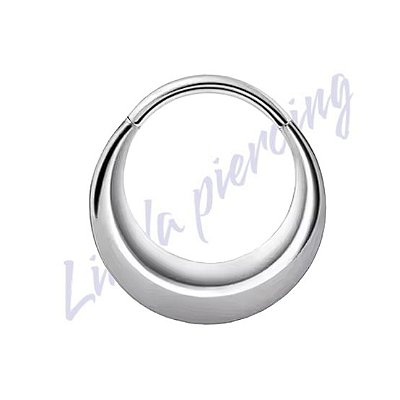 Argola Titânio Lisa 10mm