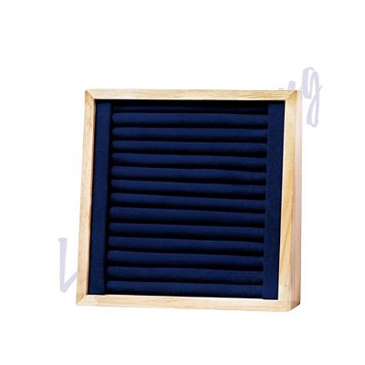 Expositor Madeira Quadrado 15x15 cm (Azul Marinho)