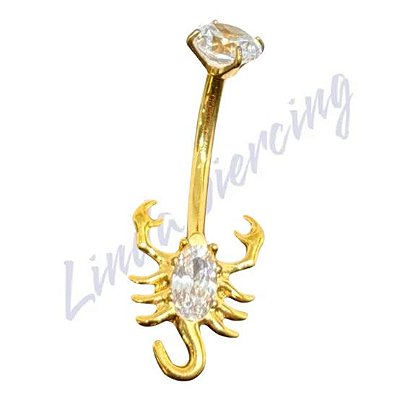 Escorpião Titânio pvd Zircônia