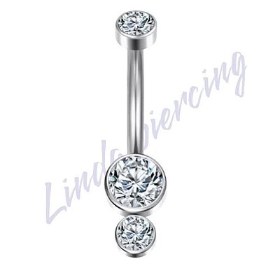 Umbigo titânio 2 zircônia