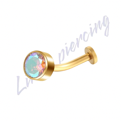 Banana Floating Titânio Pvd Zircônia Furt cor