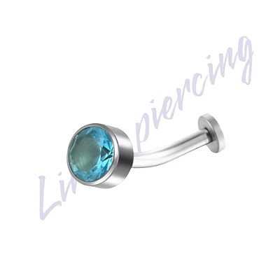 Banana Floating Titânio Zircônia Blue Zircônia