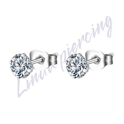 Par de Brinco Titânio 4mm