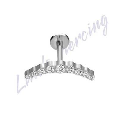 Cluster Titânio cluster 9 pedra 1.2x8