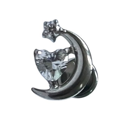 Labret Titânio Lua c/coração 8mm